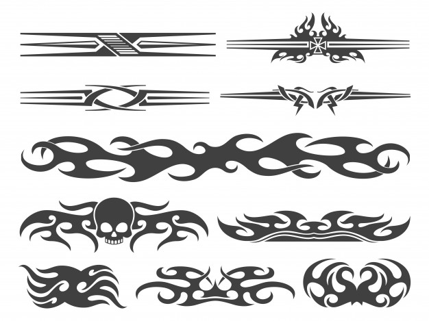 626x469 Vehicle Motorcycle Black Flames Racing Car Graphics Vector