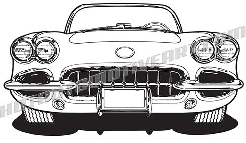 Car Front View Vector