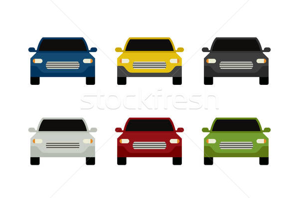 600x399 Car Front View Vector Illustration Ilya Bolotov