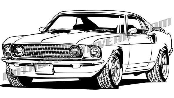 600x339 Ford Mustang Vector Clip Art