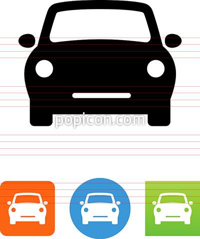 400x477 Compact Car Front View Icon