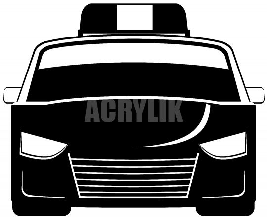 540x446 Police Car Front View Vector