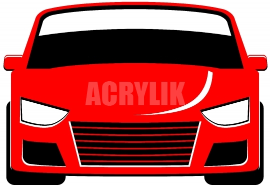 540x373 Red Sports Car Front View Vector