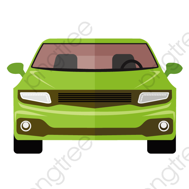 660x660 Vector Car, Car Clipart, Green Car, Car Front View Png And Vector