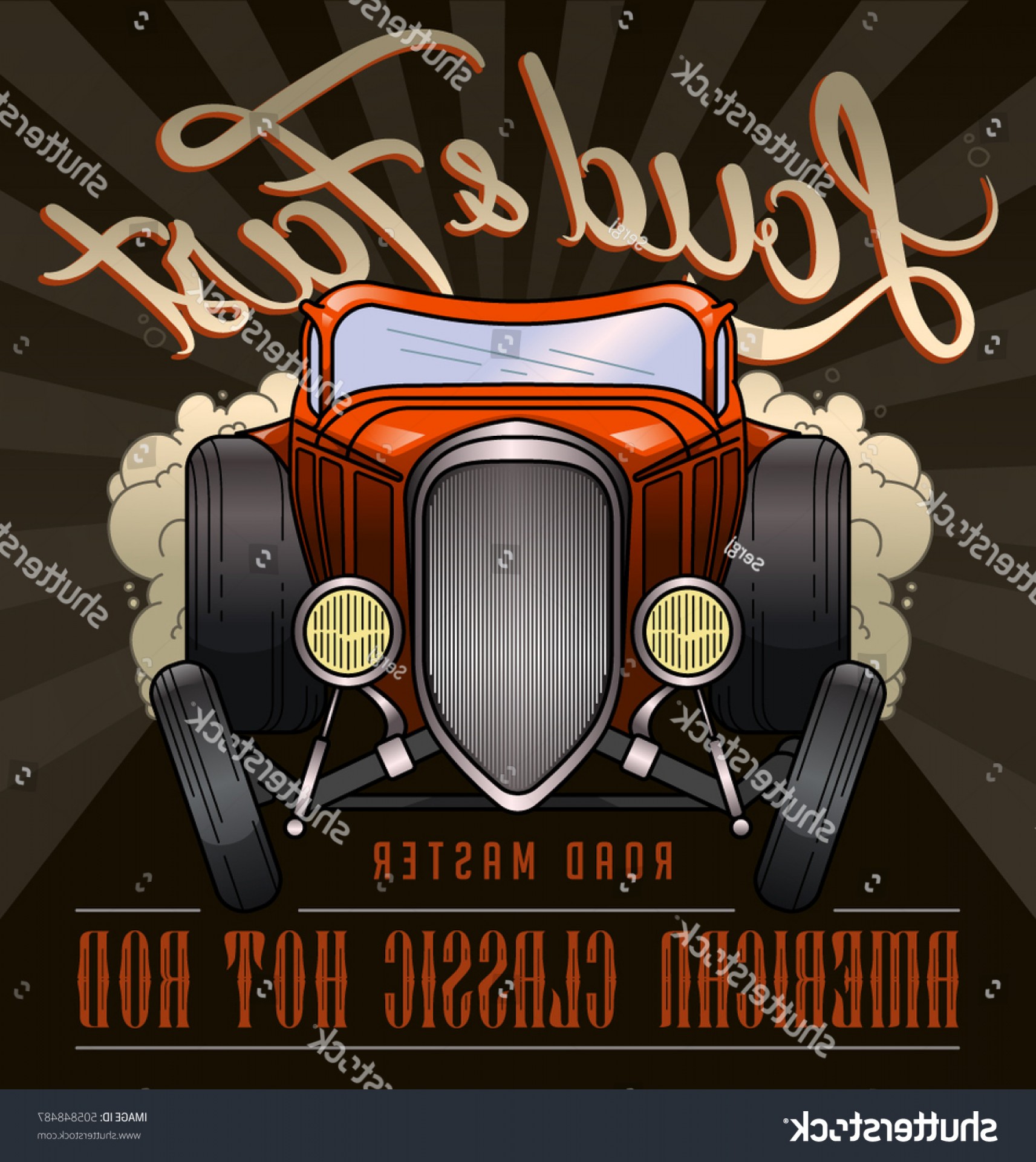 1713x1920 Retro Hot Rod Illustration Old School Sarahgardan