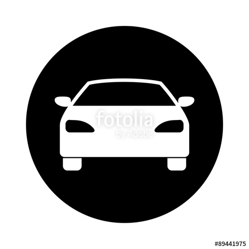 Car Icon On Black Circle Stock Image And Royalty Free Vector 500x500 Car Icon On Black Circle Stock Image And Royalty Free Vector