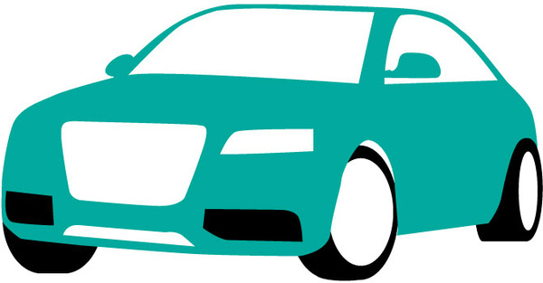 600x313 Blue Car Illustration Free Vector In Adobe Illustrator