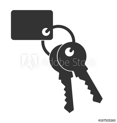 Icon Of House Keys Or Car Keys Vector Illustration 475x500 Icon Of House Keys Or Car Keys Vector Illustration