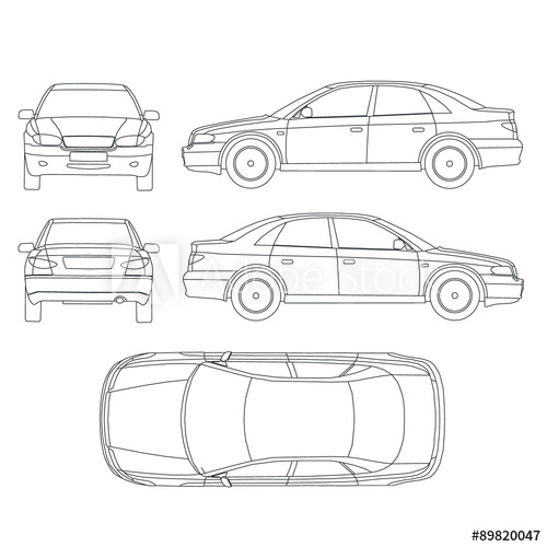 Car Line Drawing Vector at Vectorified.com | Collection of Car Line ...