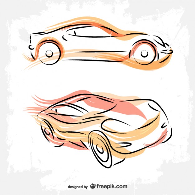 626x626 Cars Line Art Drawing Vector Free Download