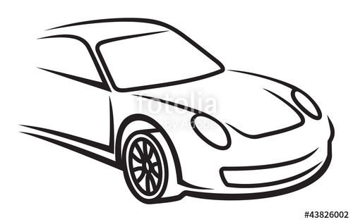 500x315 Car Line Art Stock Image And Royalty Free Vector On Fotolia