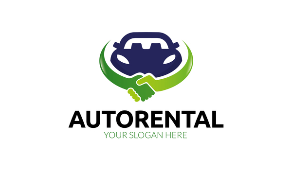 600x360 Auto Rental Logo Vector Free Download