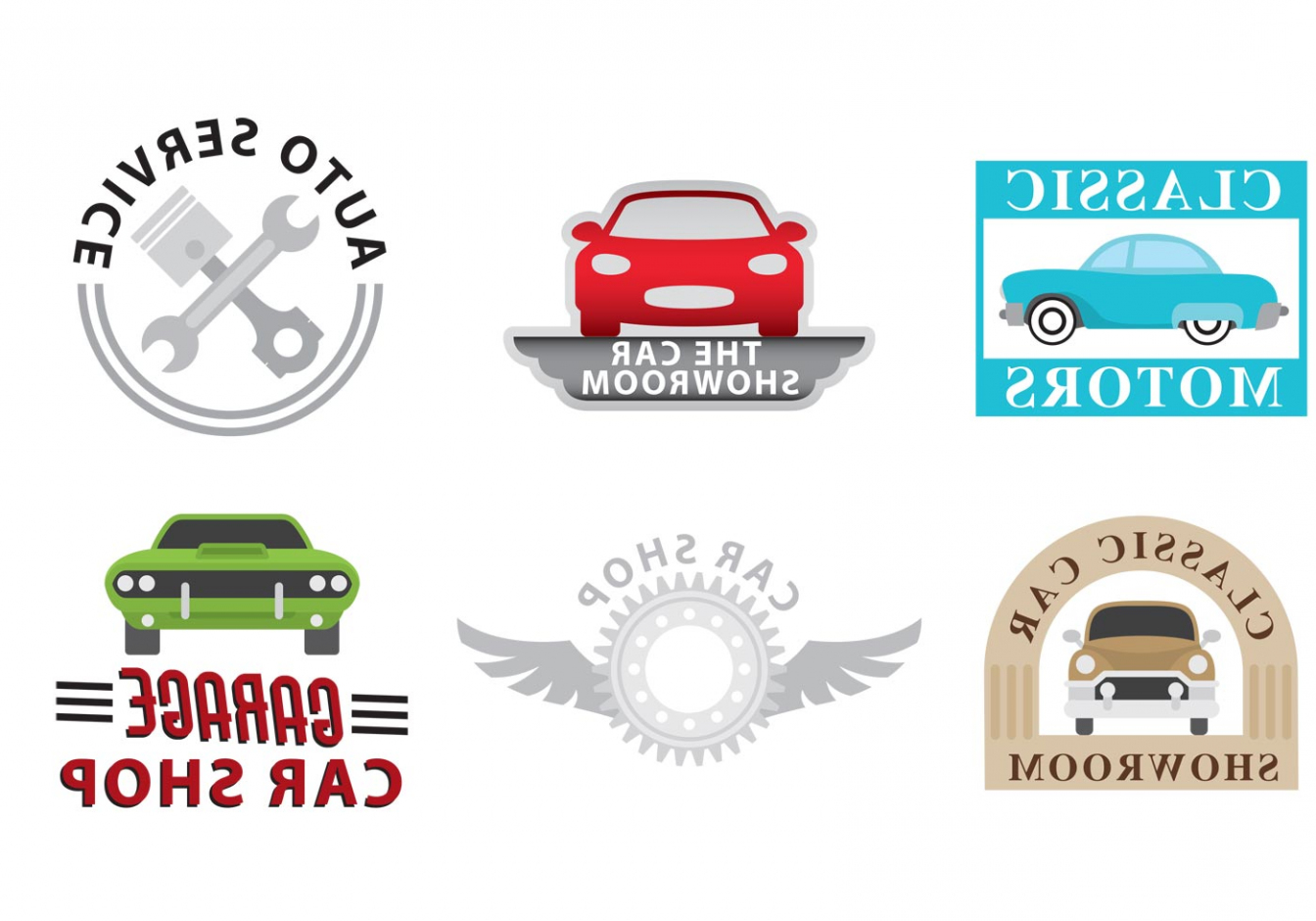 1344x940 Car Dealership Logo Free Vector Art