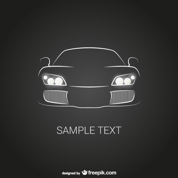 626x626 Logo Template With Car Outline Free Vector Free Vectors Ui