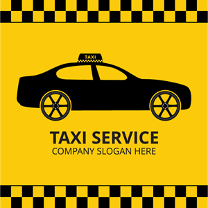 300x300 Yellow Taxi Car Logo Vector