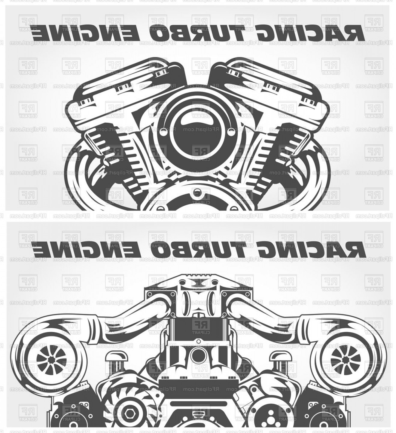 1318x1440 Turbocharging Racing Engine And Motorcycle Power Motor Vector