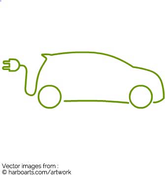 335x355 Download Electric Car Outline