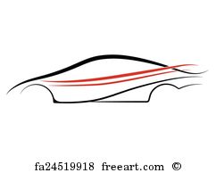 242x194 Free Car Outline Art Prints And Wall Artwork Freeart