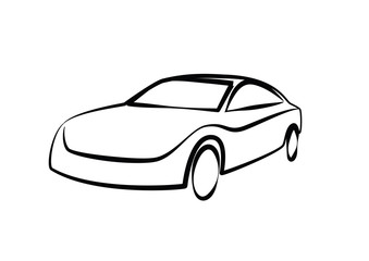339x240 Sports Car Outlines Modern Car Illustration Car Vector Image
