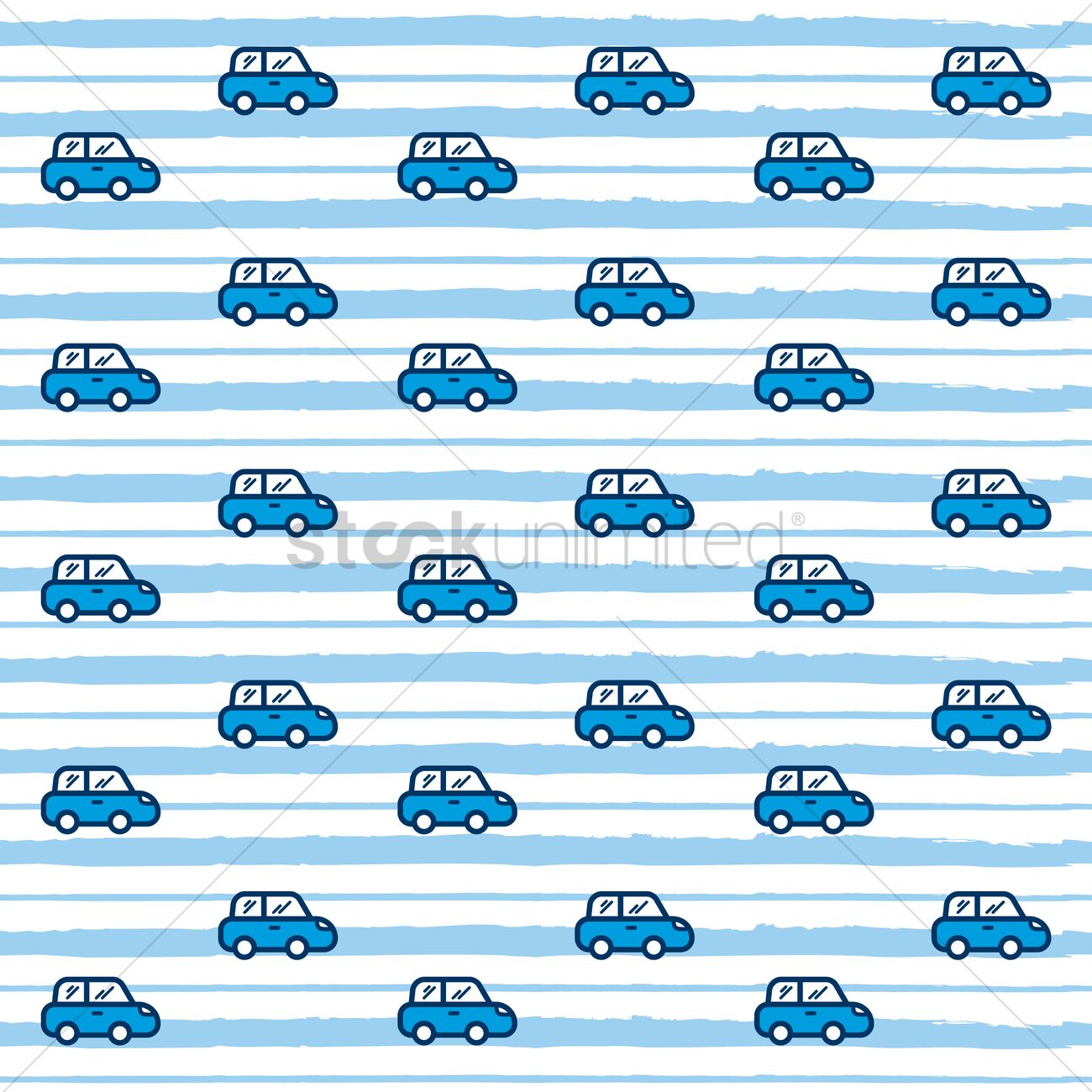 1300x1300 Car Pattern Background Vector Image
