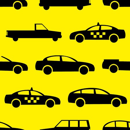 450x450 Car Seamless Pattern Vector Illustration For Transport Design