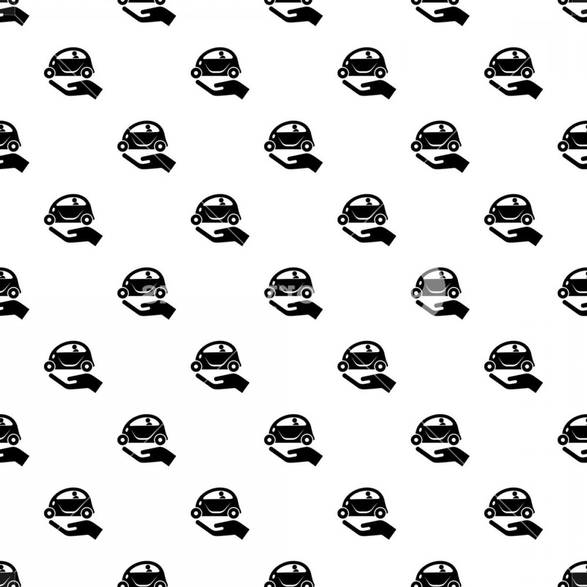 1200x1200 Car Protection Pattern Vector Seamless Repeating For Any Web