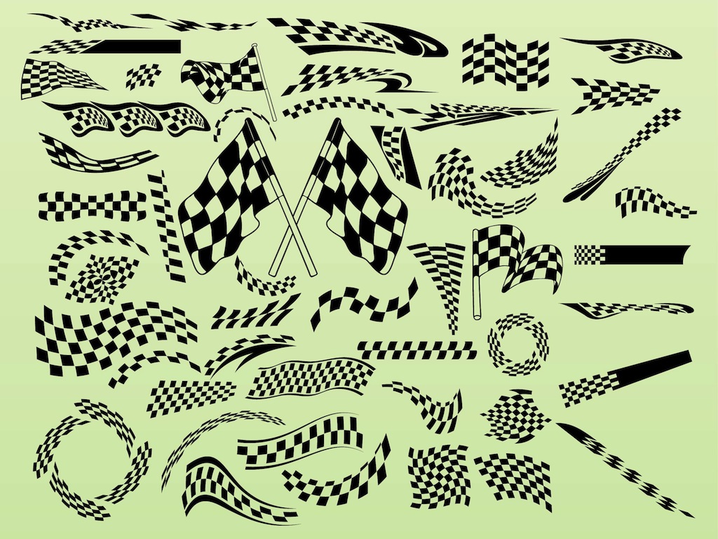 1024x768 Car Race Vectors