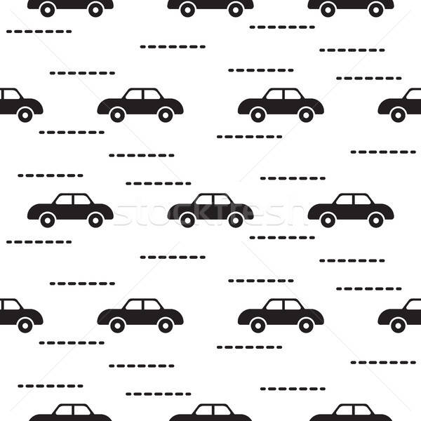 600x600 Car Cute Baby Vector Scandinavian Seamless Pattern Vector