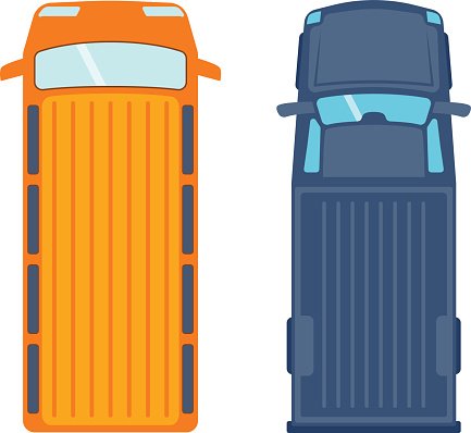433x398 Car Top View Vector Premium Clipart