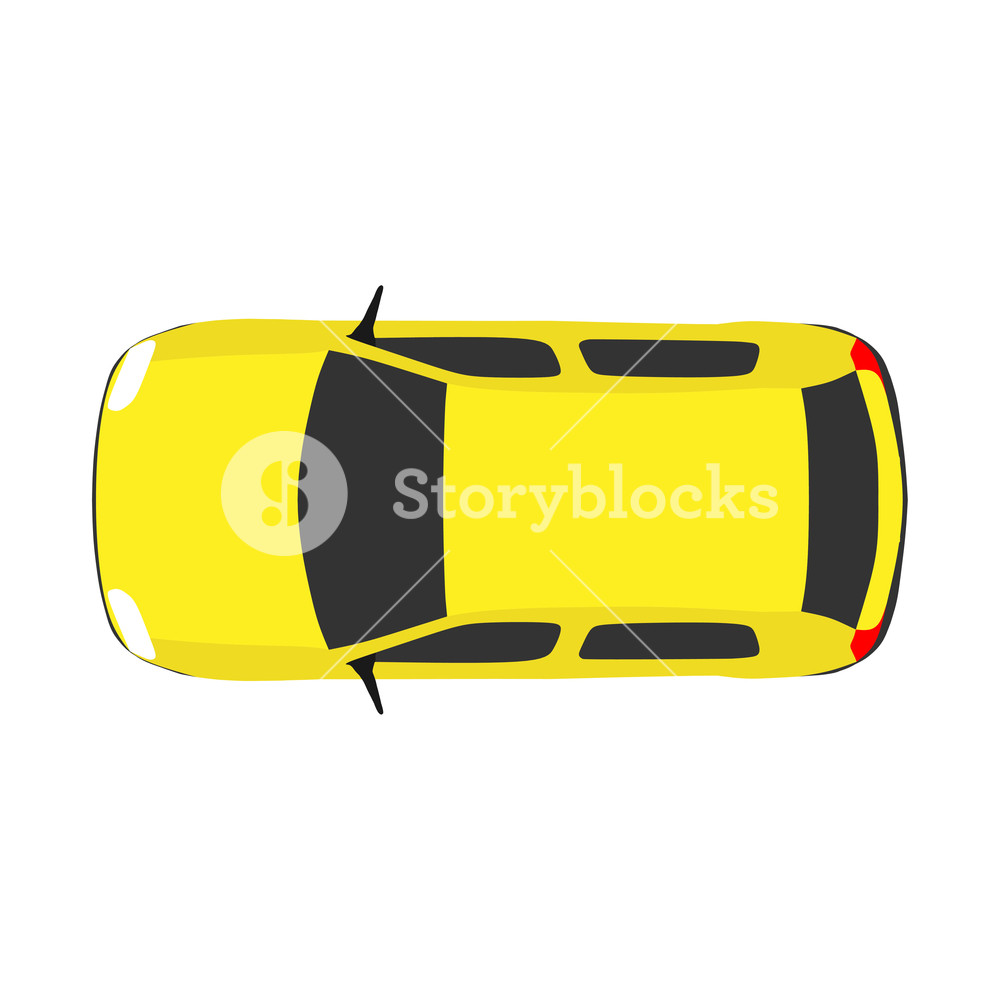 1000x1000 Car Top View Vector Travel Above White Background Road Drive