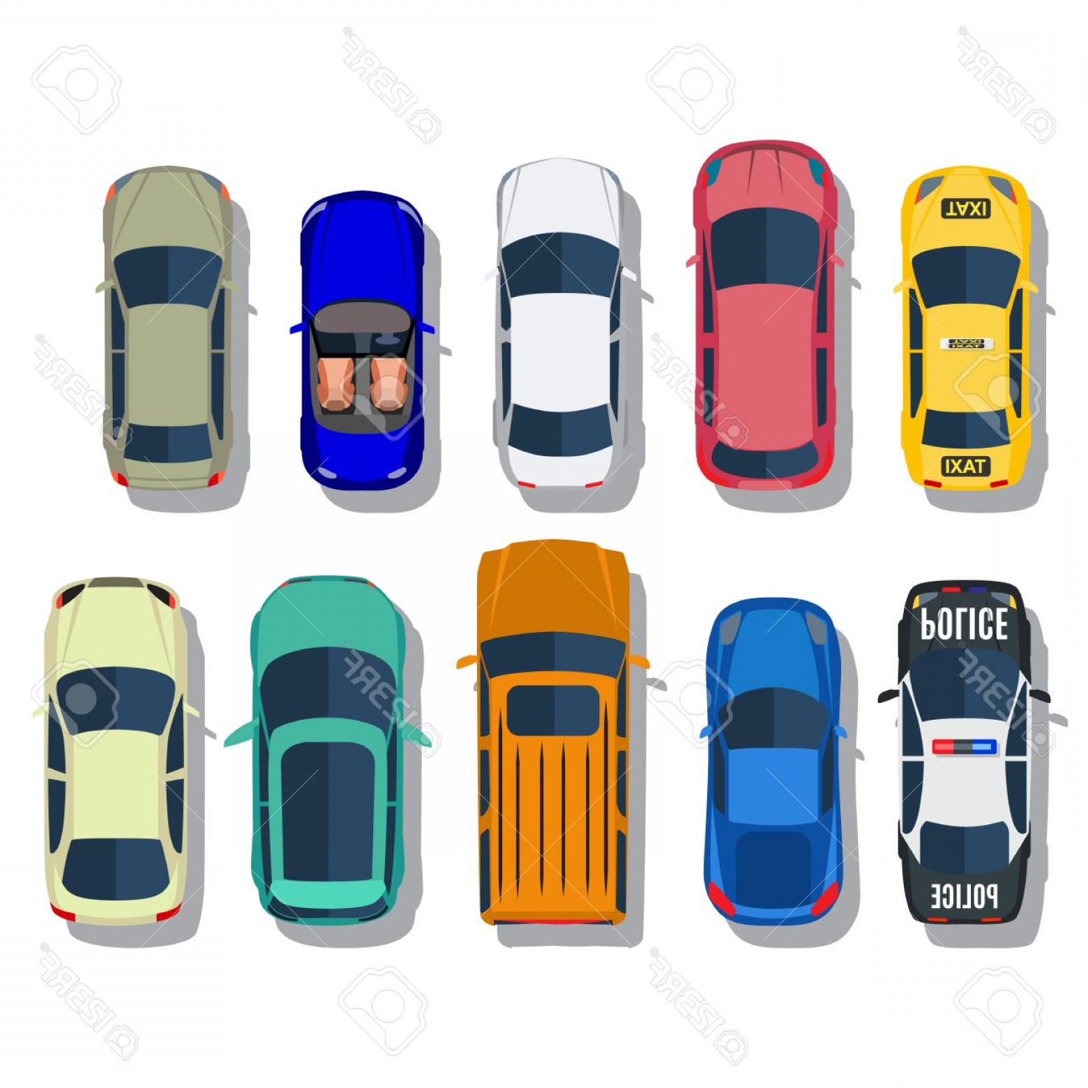 1560x1560 Cars Vector Car Top View Vector Hoodamathrun