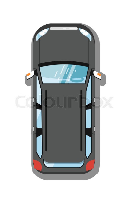 516x800 Modern Suv Car Top View Isolated Icon Stock Vector Colourbox