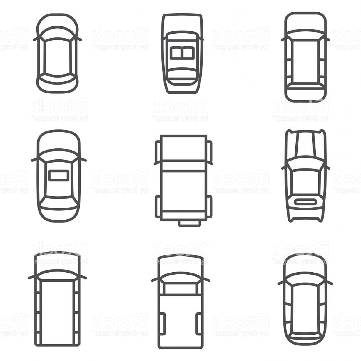 Car Plan View Vector at Vectorified.com | Collection of Car Plan View