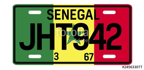 Senegal Car Plate Design Stock Image And Royalty Free Vector 500x244 Senegal Car Plate Design Stock Image And Royalty Free Vector