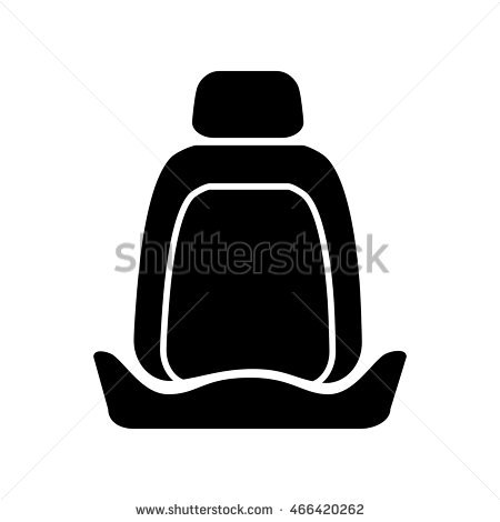 450x470 Car Seat Silhouette