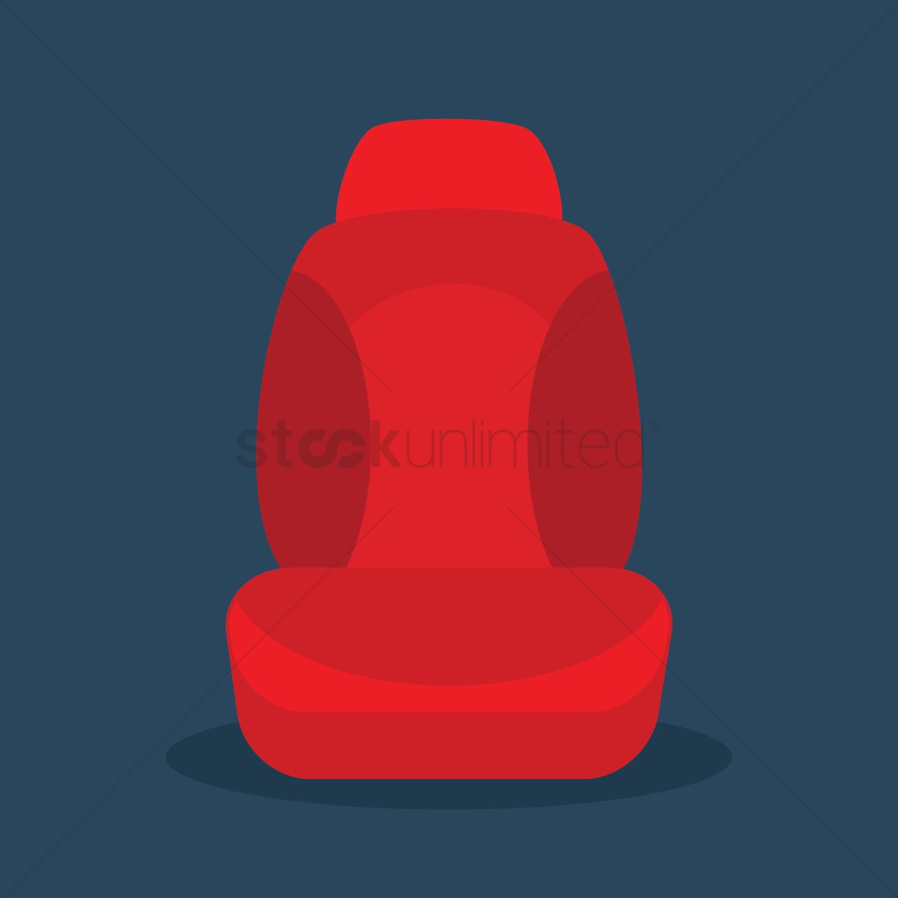 1300x1300 Car Seat Vector Image
