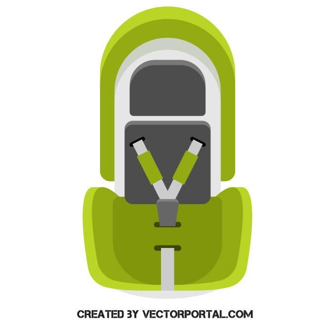 660x660 Baby Car Seat Vector Illustration Various Vectors Baby Car