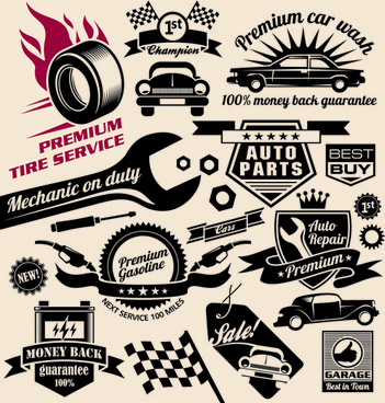 351x368 Car Service Icons Free Vector Download