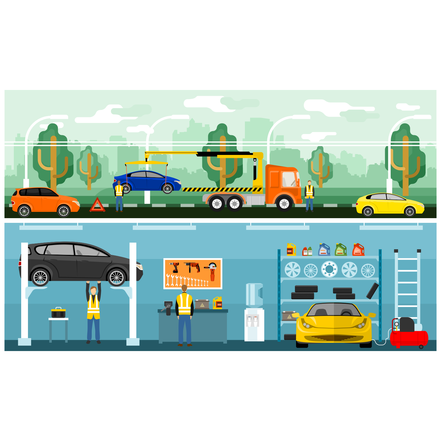 1500x1500 Vector For Free Use Roadside Assistance And Car Service