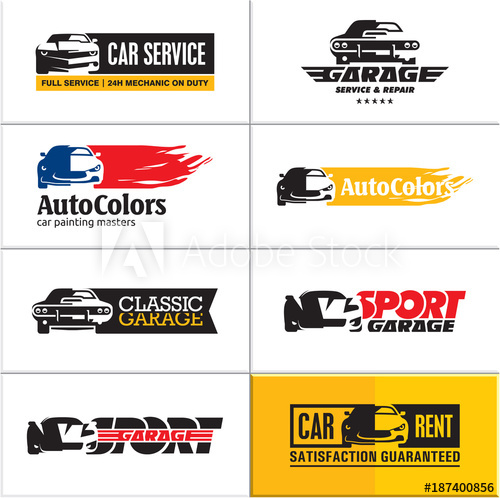 500x498 Car Logos, Car Icons, Car Service, Vector Car Garage Sign, Sports