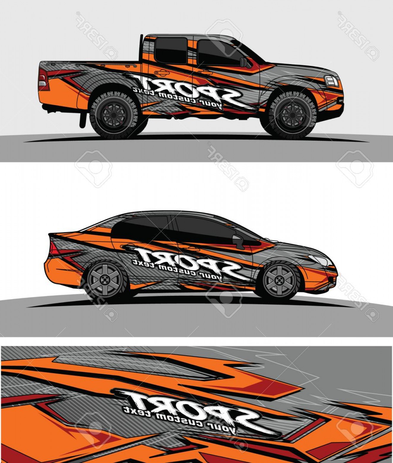 1324x1560 Photostock Vector Pickup Truck Graphic Vector Abstract Racing