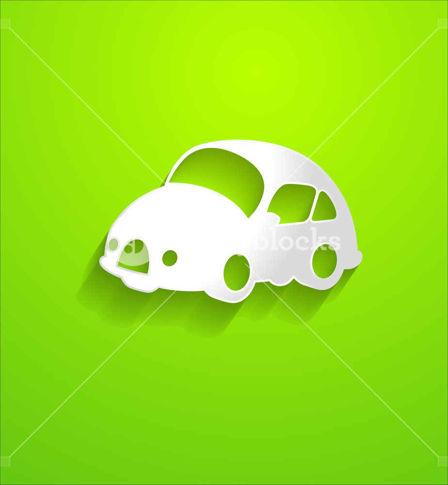 924x1000 Retro Car Shape Vector Royalty Free Stock Image