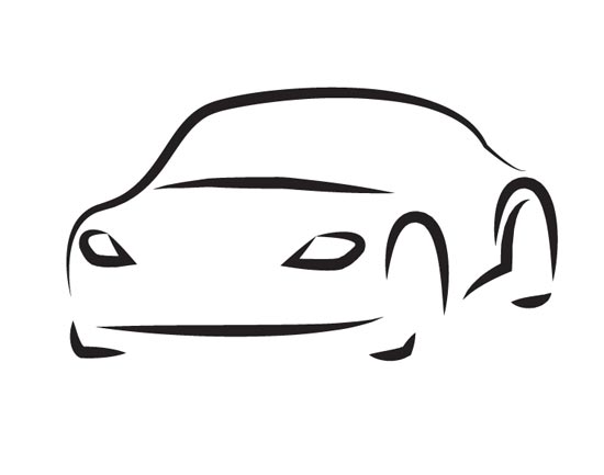 550x433 Roads And Sport Car Shapes Vectors