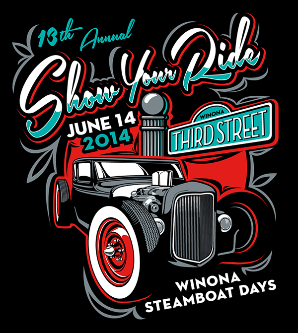 600x671 Steamboat Days Car Show T Shirt And Poster Art On Behance