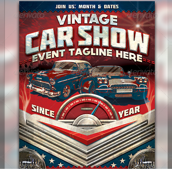 600x588 Car Show Flyer