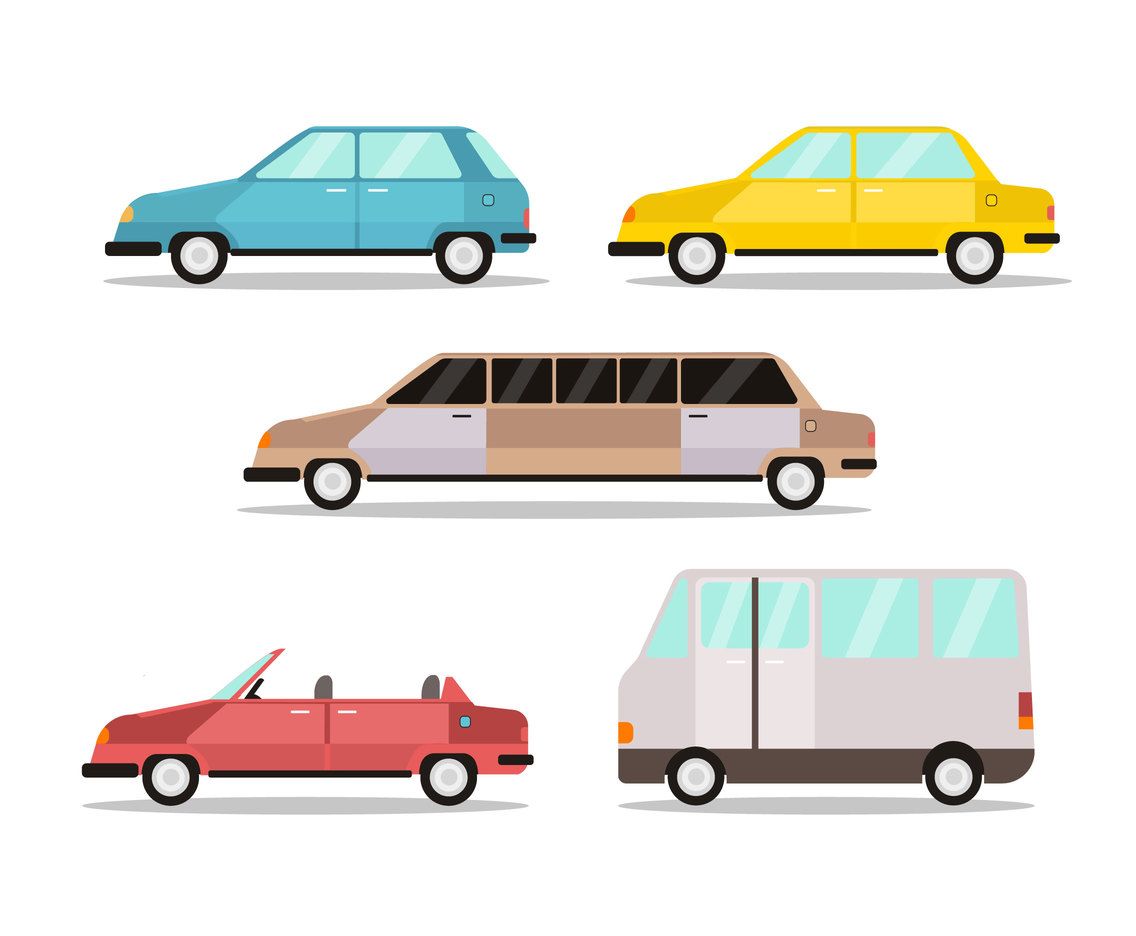 Various Cars Side View Vector Vector Art Graphics 1136x936 Various Cars Side View Vector Vector Art Graphics