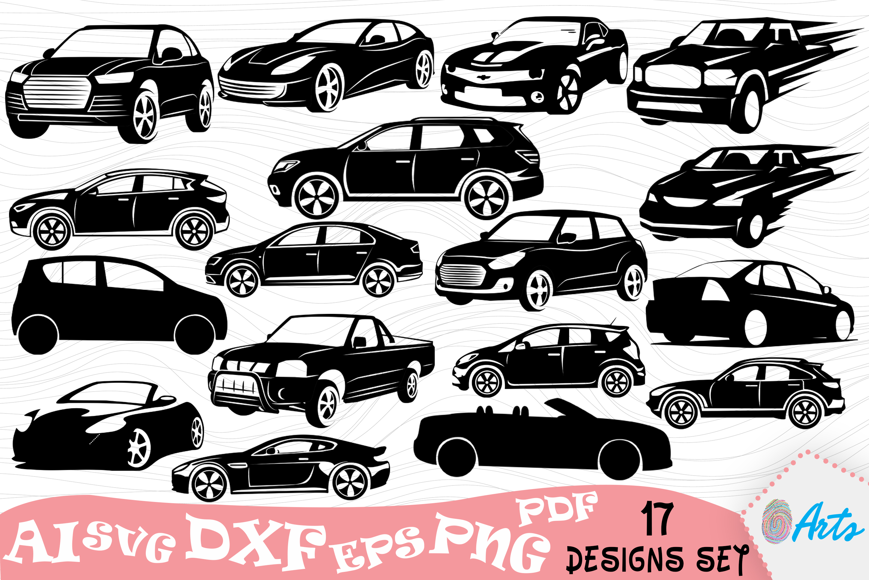 2896x1933 High Speed Cars Silhouette Vector Design Graphic