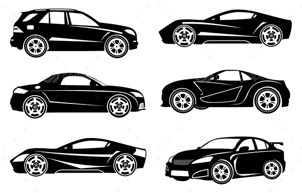 590x377 Car Silhouette Vector