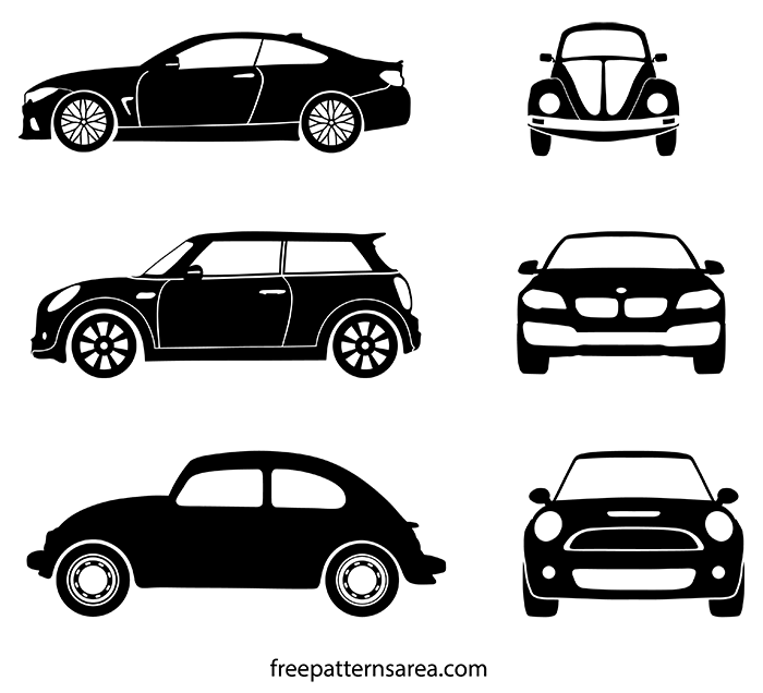 700x636 Car Silhouette Illustration Vector Laser Custom Design Car