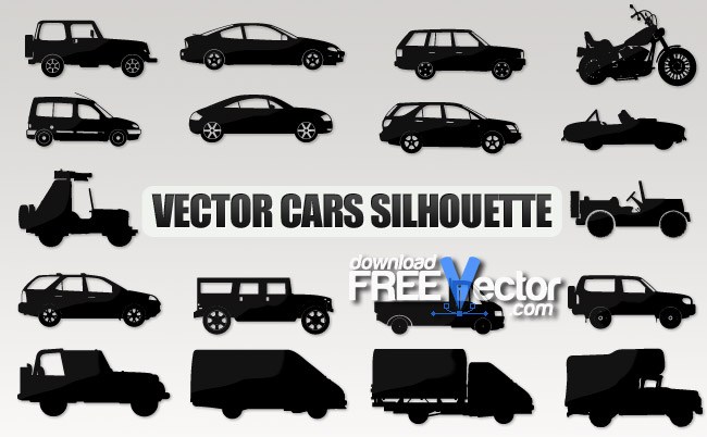 Cars Silhouette Free Vector 650x402 Cars Silhouette Free Vector
